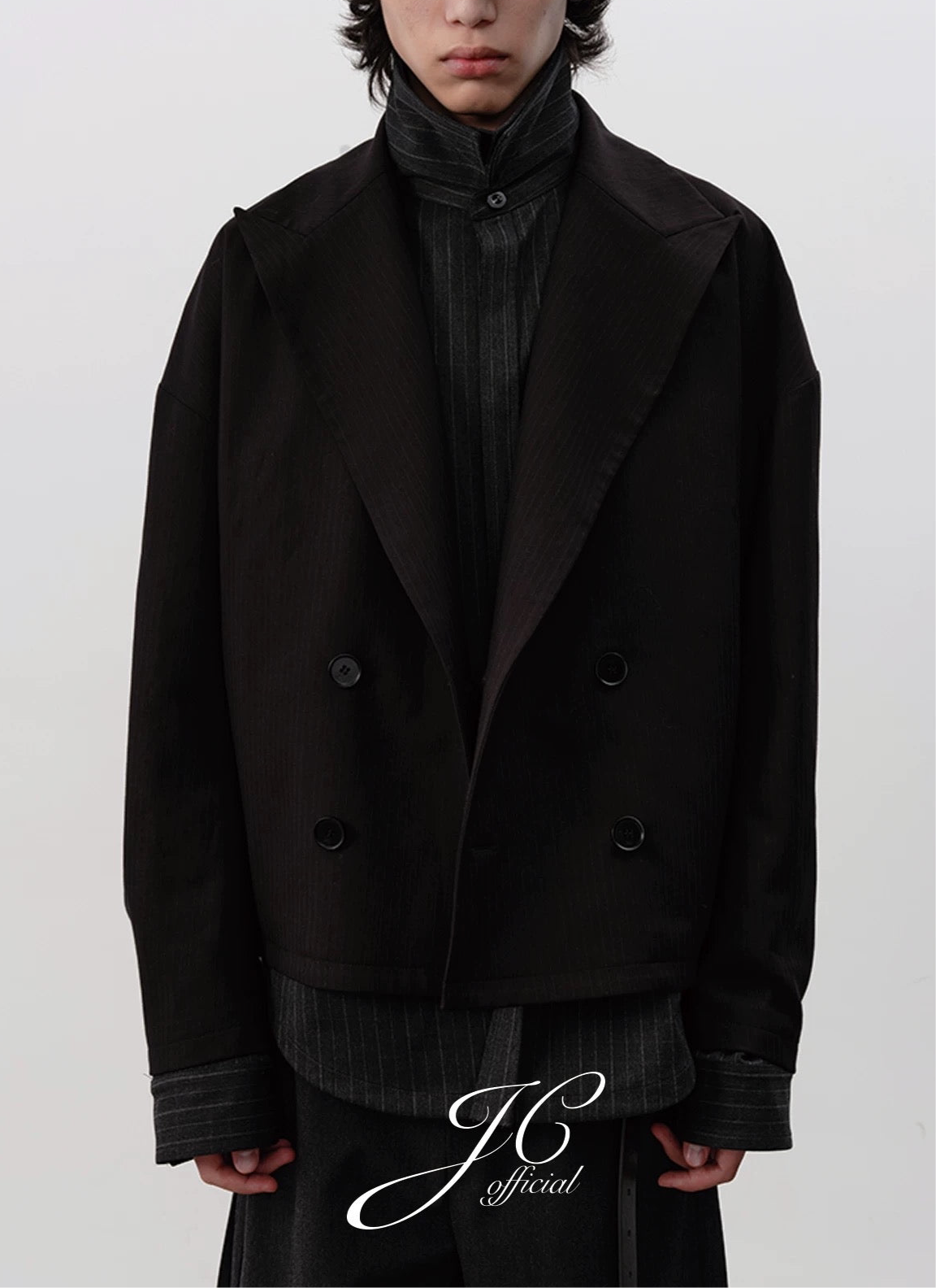 STRIPED SUIT JACKET