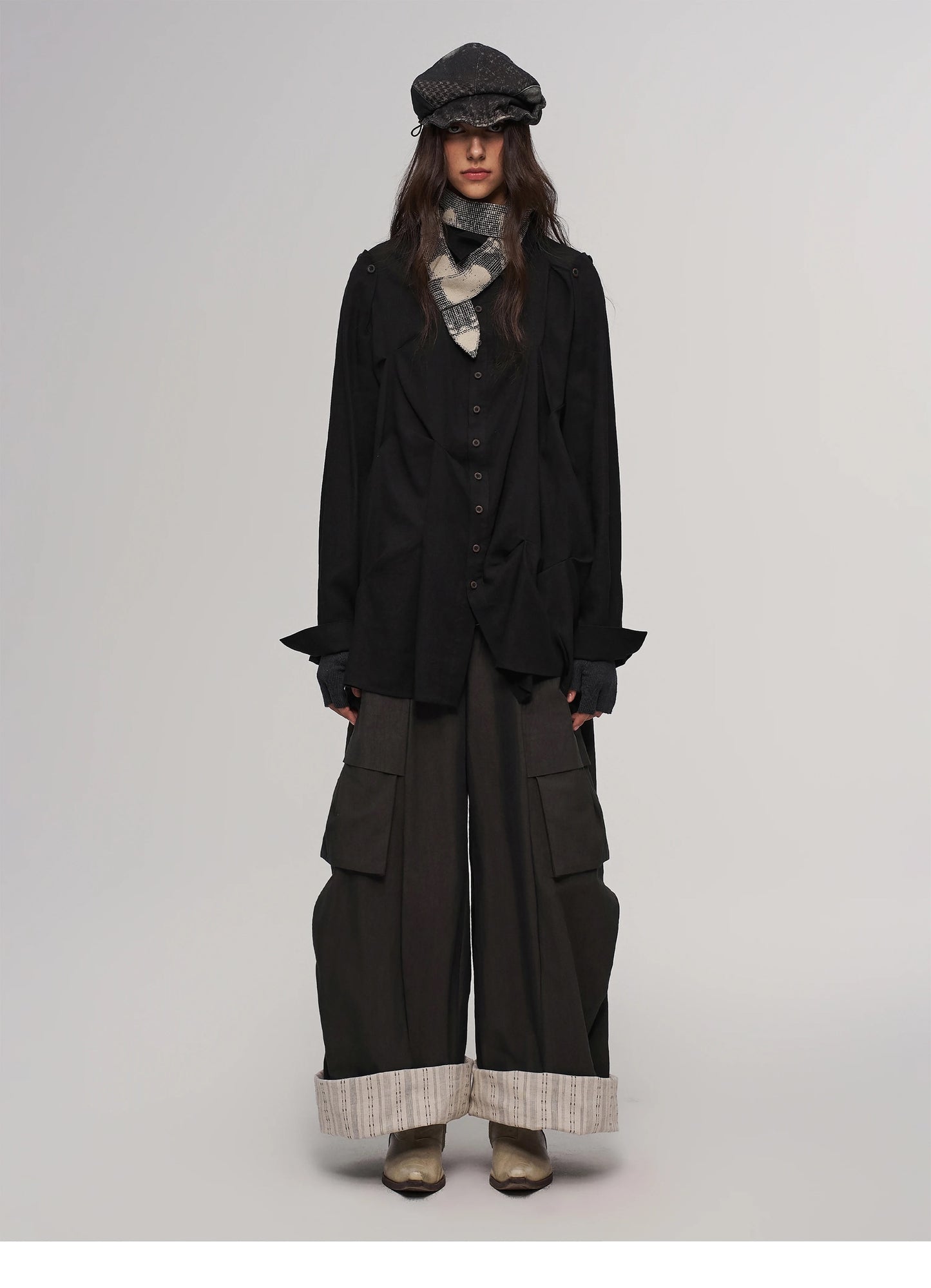 HALF-FINGER KNIT GLOVES