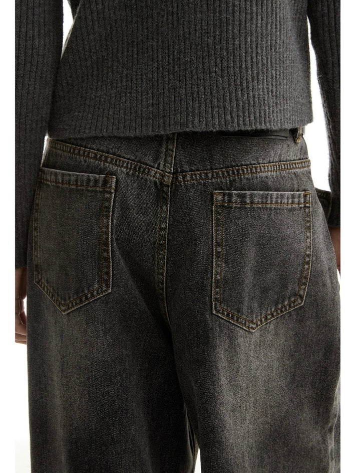 BLACK WIDE DENIM