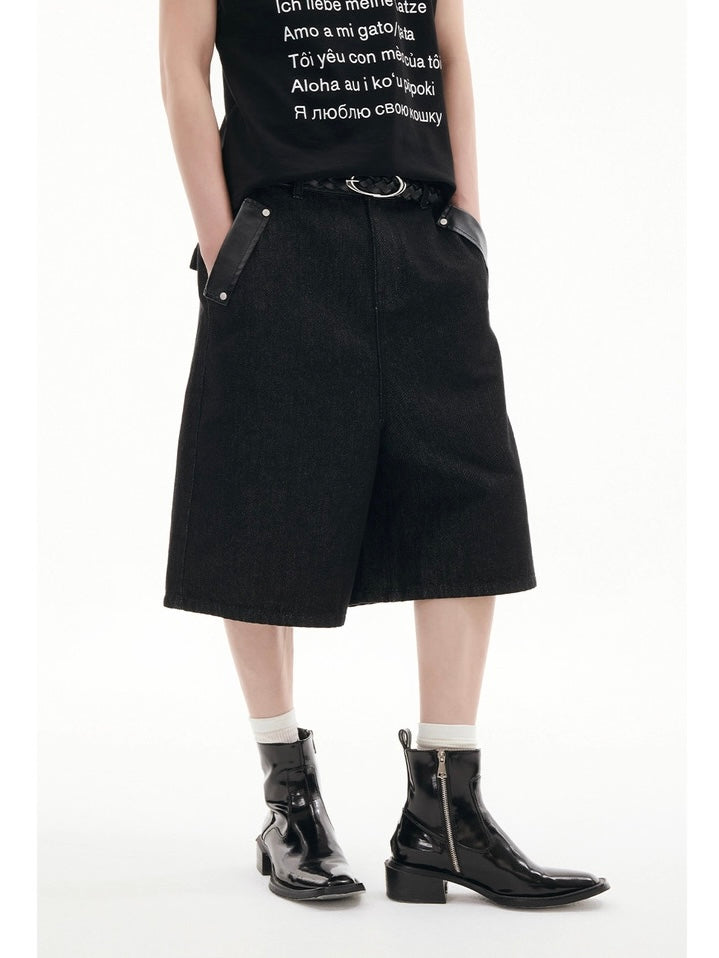 RAW PATCH DENIM