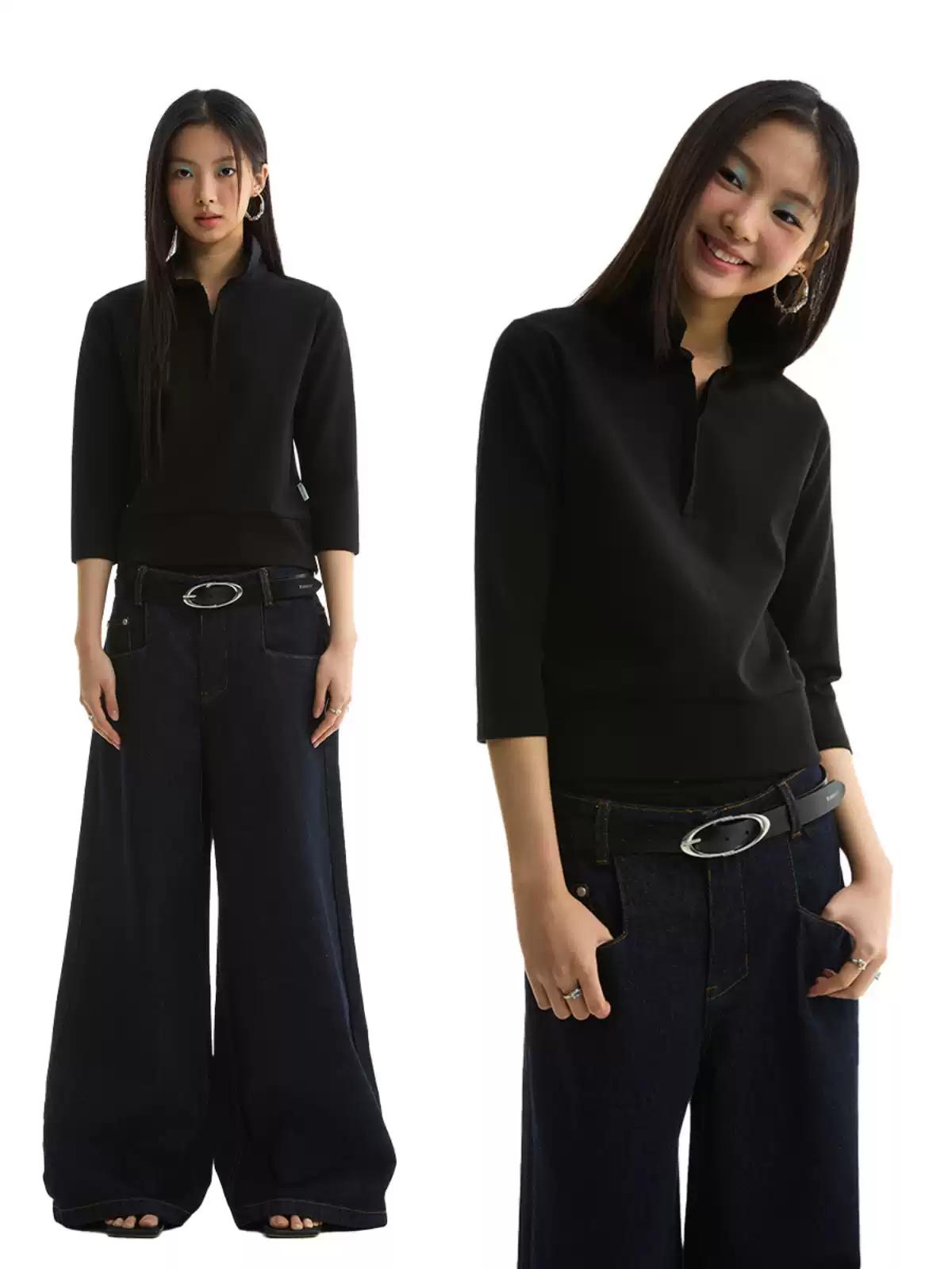 HALF ZIP T-SHIRT