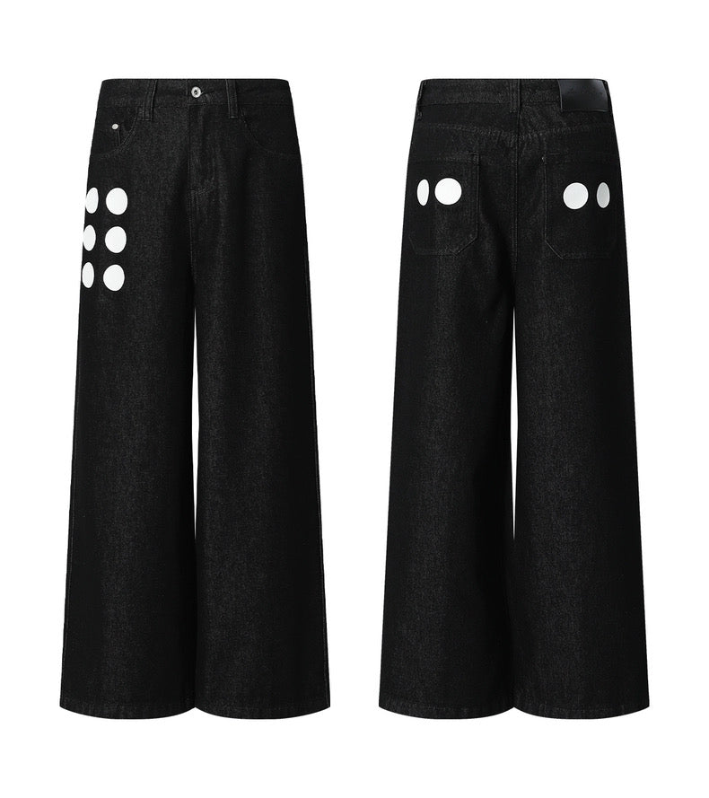DOT DENIM PANTS