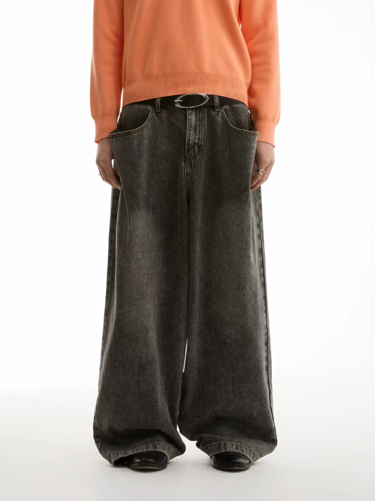 BLACK WIDE DENIM