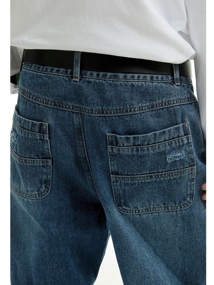 FLARE DISTRESSED DENIM