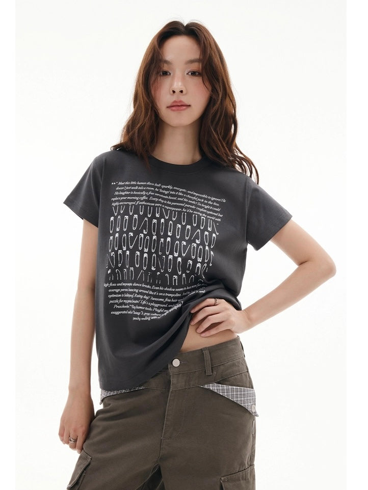 Pinned Washed Tee
