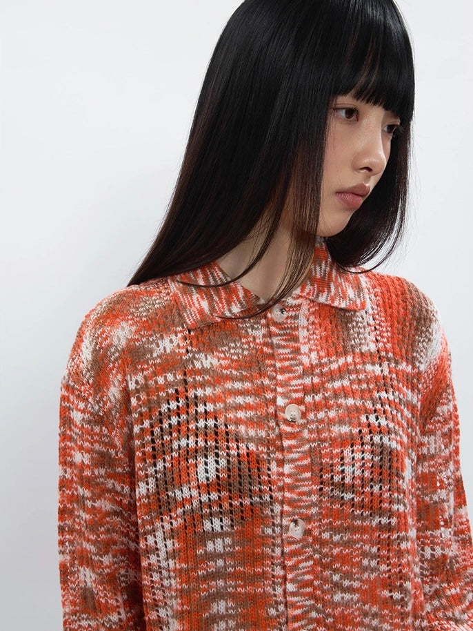 COLOR KNIT SHIRT