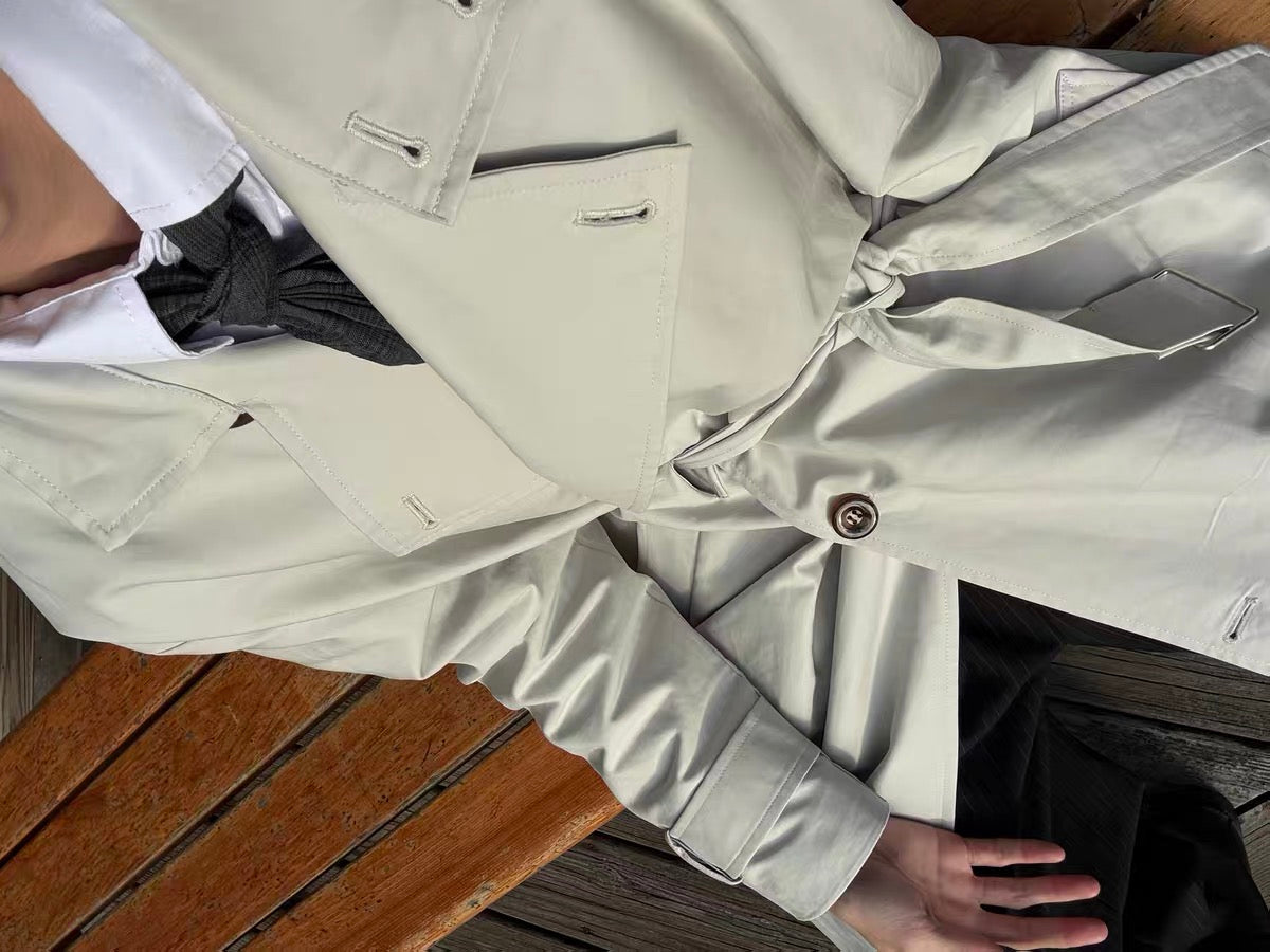 ADJUSTABLE BELT TRENCH COAT