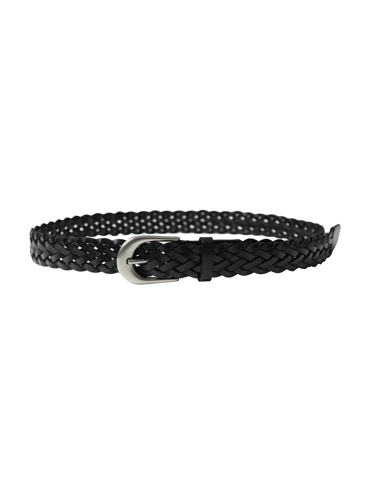 LEATHER WOVEN BELT
