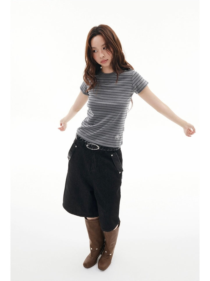 RAW PATCH DENIM