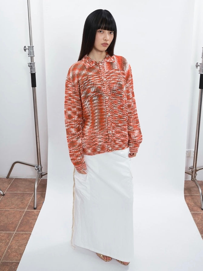 COLOR KNIT SHIRT