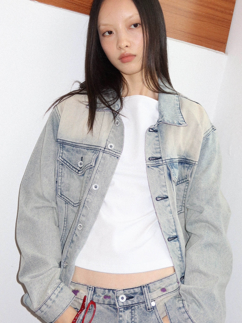 VINTAGE WASH DENIM JACKET