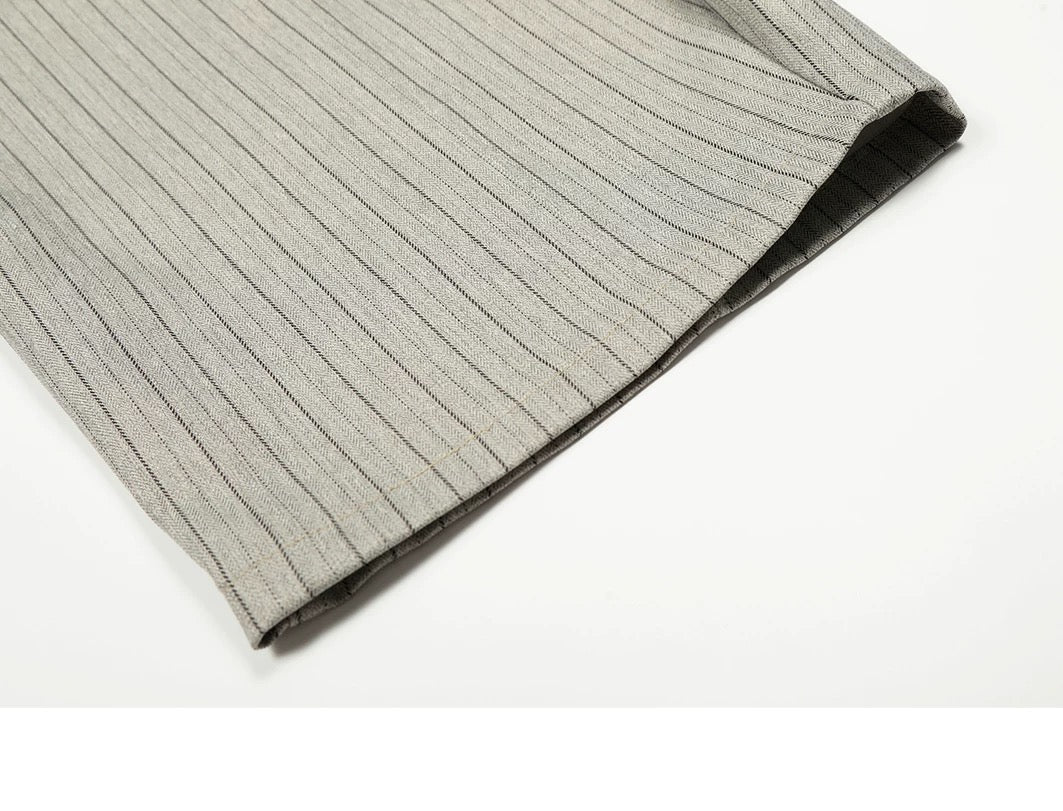 RETRO STRIPED WIDE-LEG PANTS