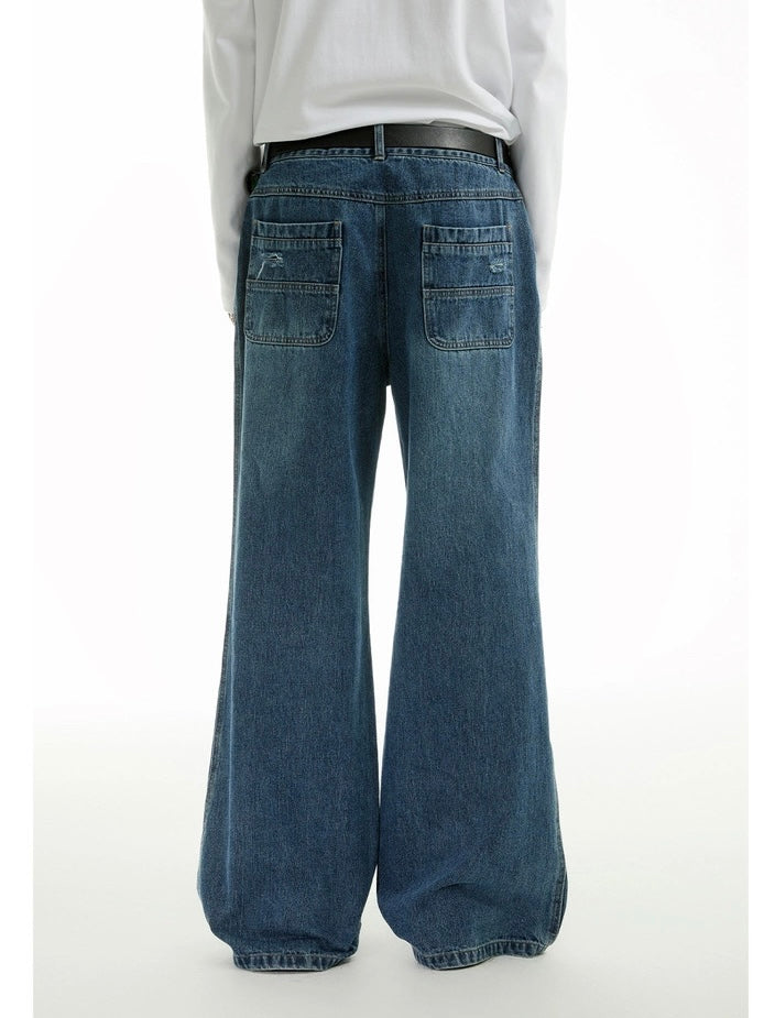 FLARE DISTRESSED DENIM
