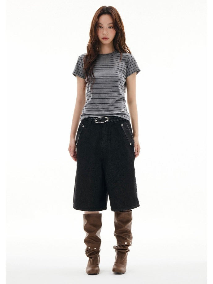 RAW PATCH DENIM