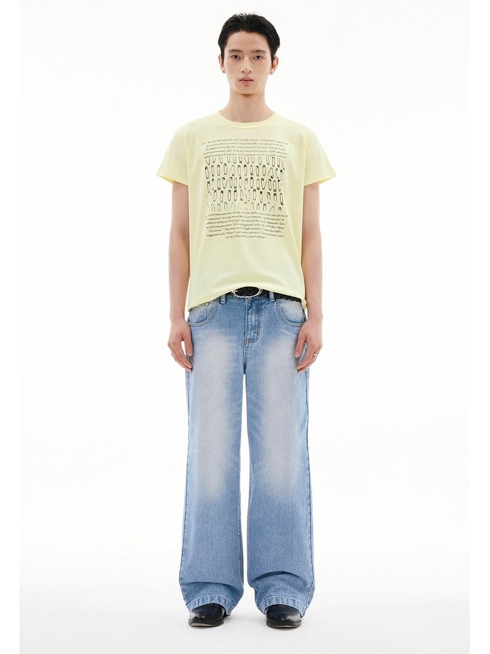 Pinned Washed Tee