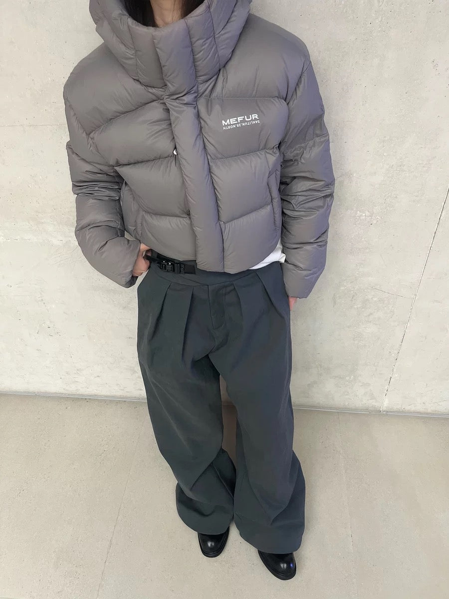 PLEATED BUCKLE TROUSERS