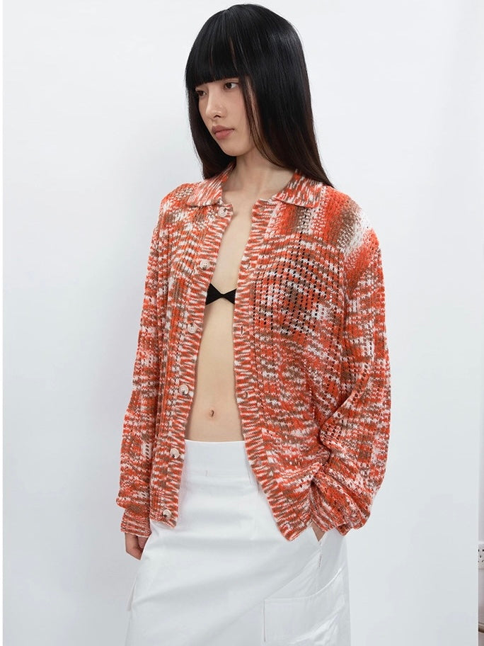 COLOR KNIT SHIRT