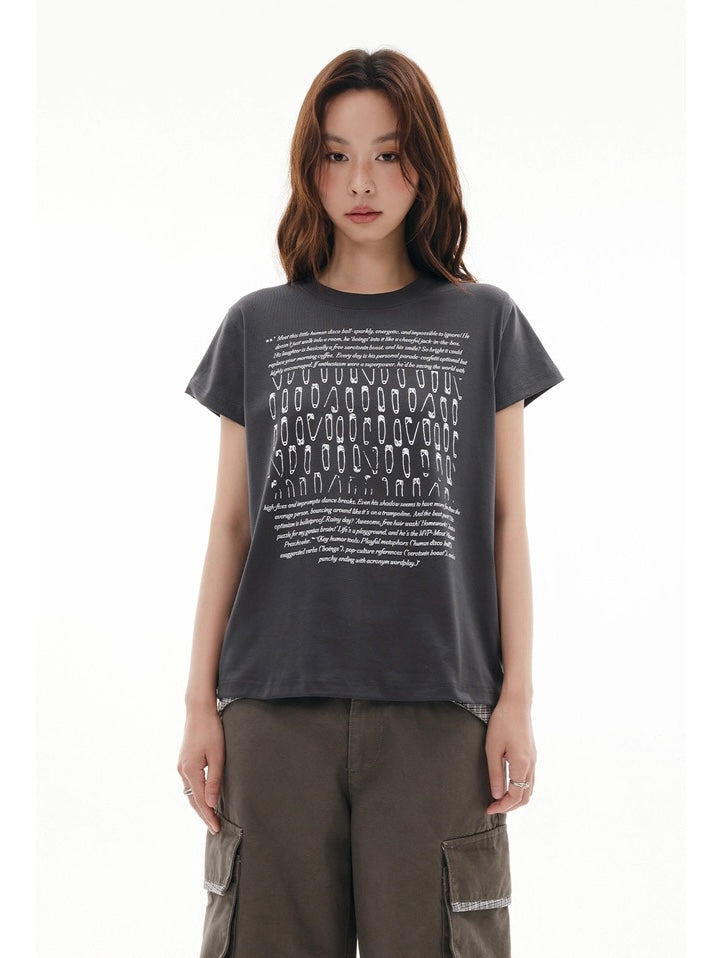Pinned Washed Tee