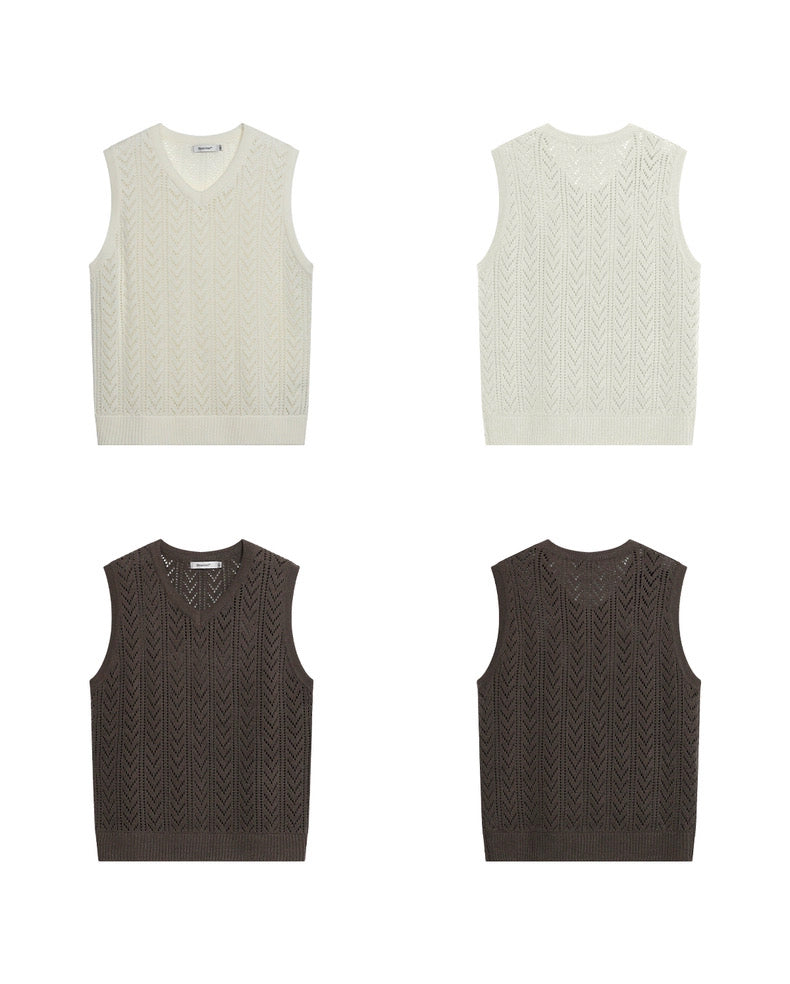 KNIT V-NECK VEST
