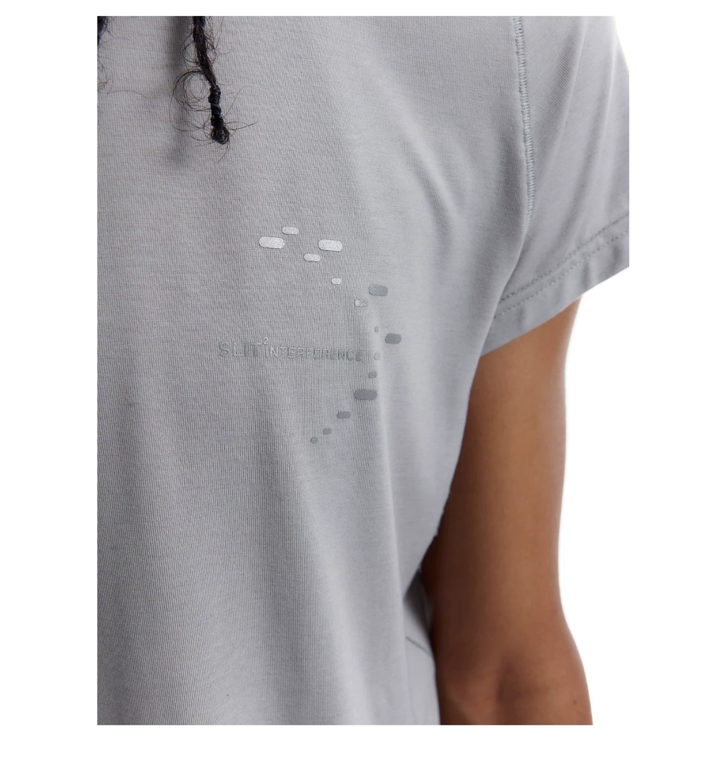TENCEL WOOL PRINTED CROP TEE