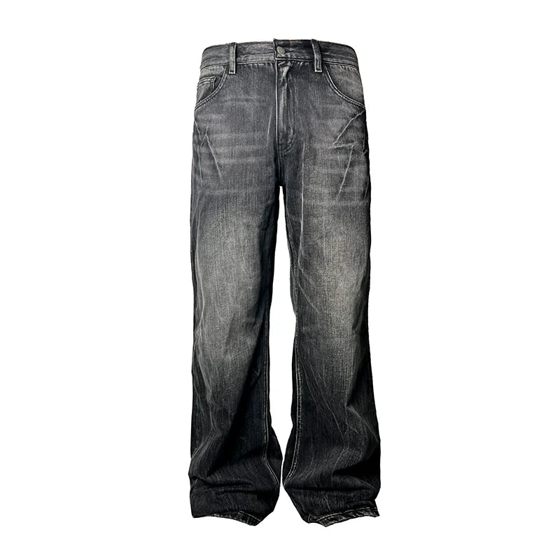 LIGHTNING BURST HEAVY WASH JEANS