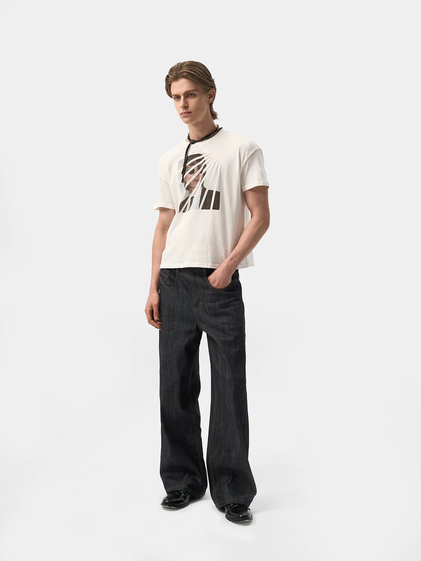 VINTAGE AGED WHITE HEMP T-SHIRT