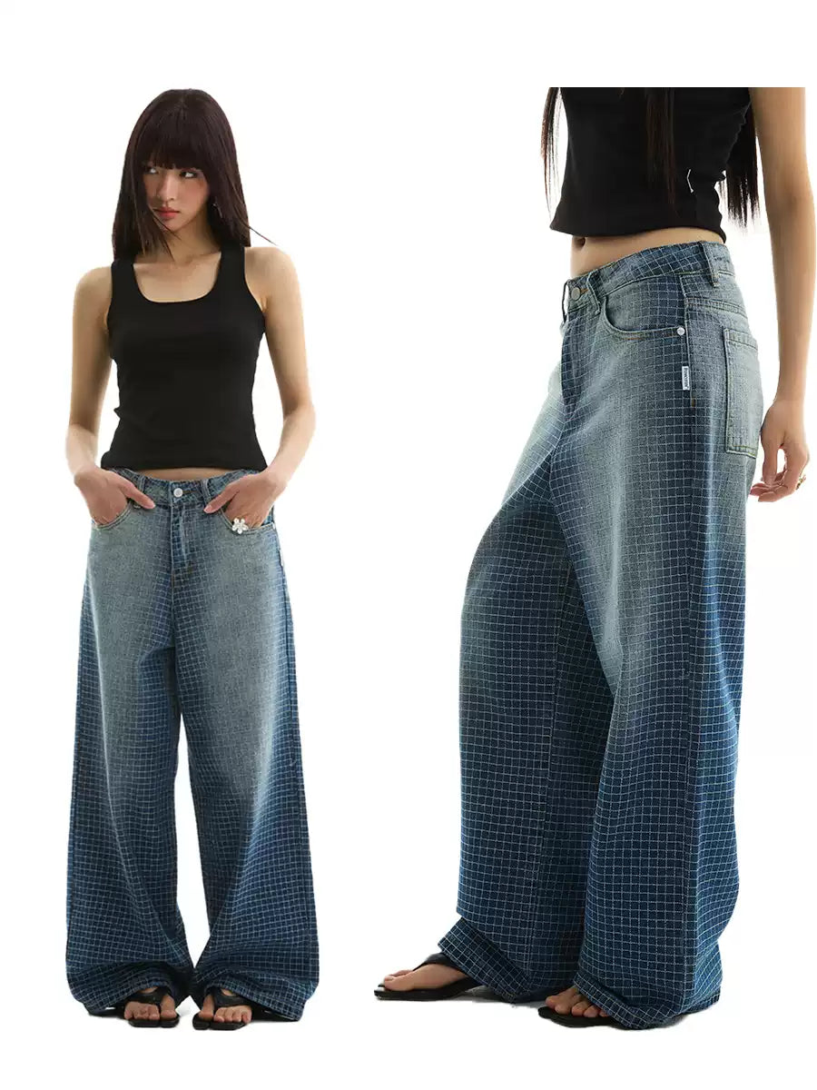 PLAID JEANS