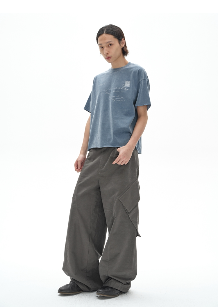 WASHED CARGO WORK PANTS
