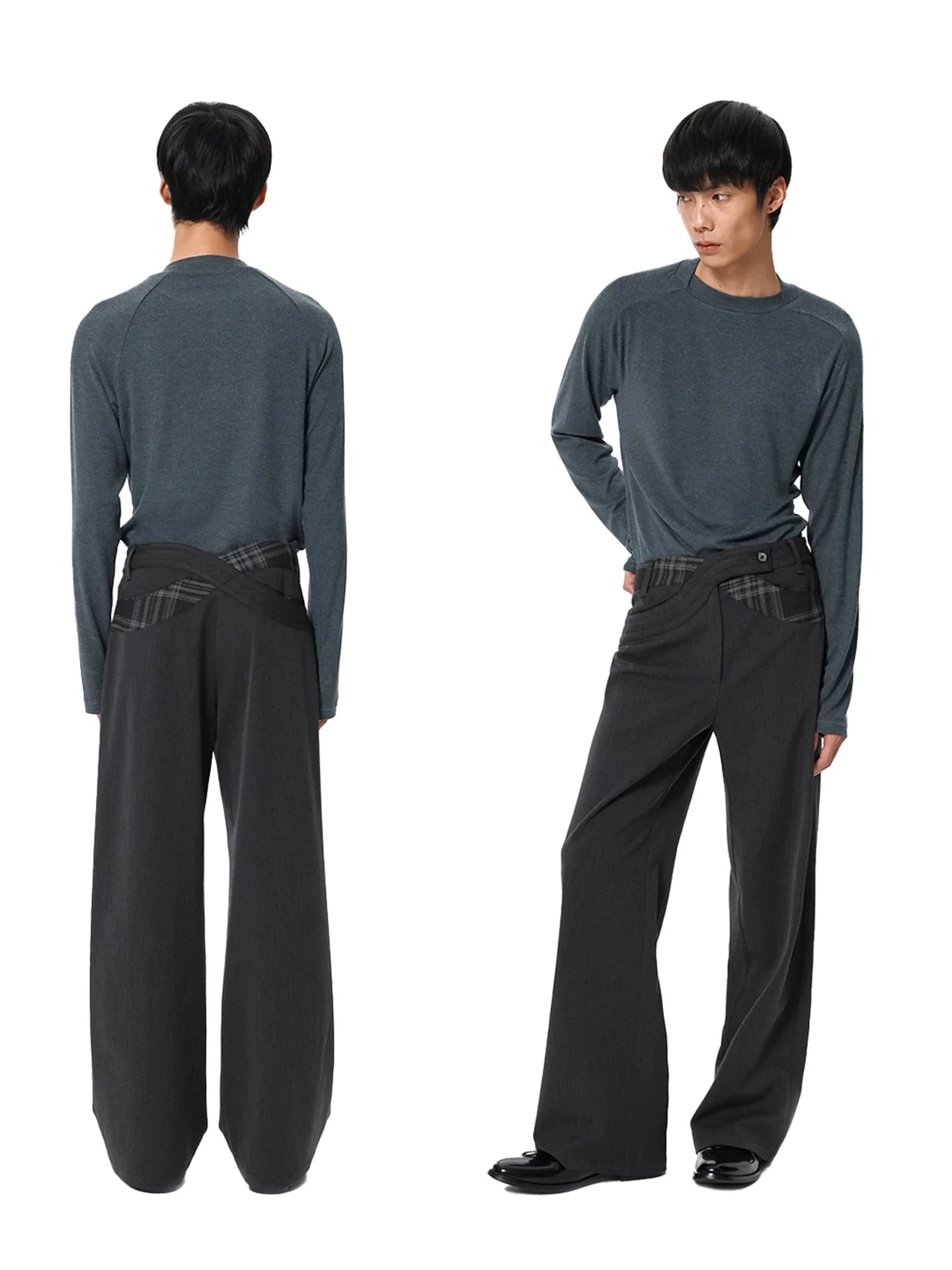 DARK FLORAL COMMUTER PANTS