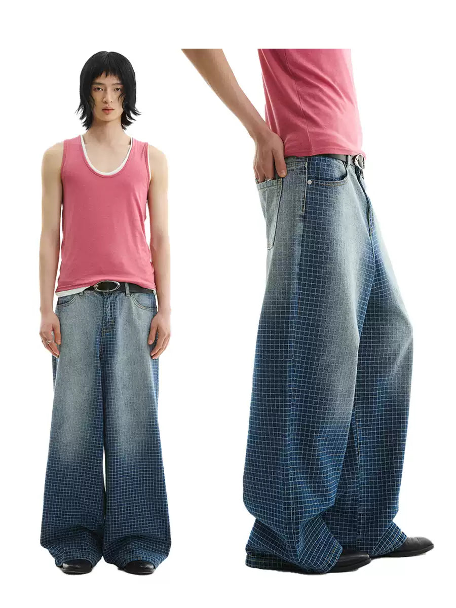 PLAID JEANS