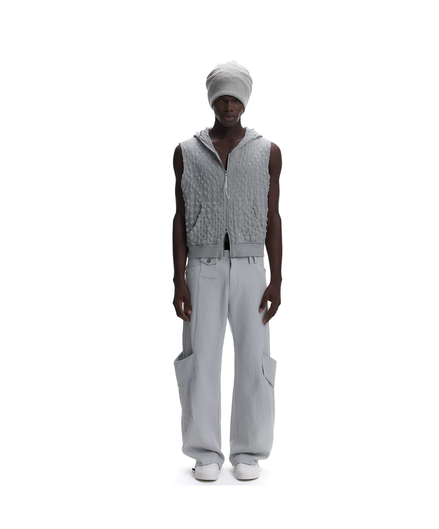 BREATHABLE TEXTURED CASUAL CARDIGAN