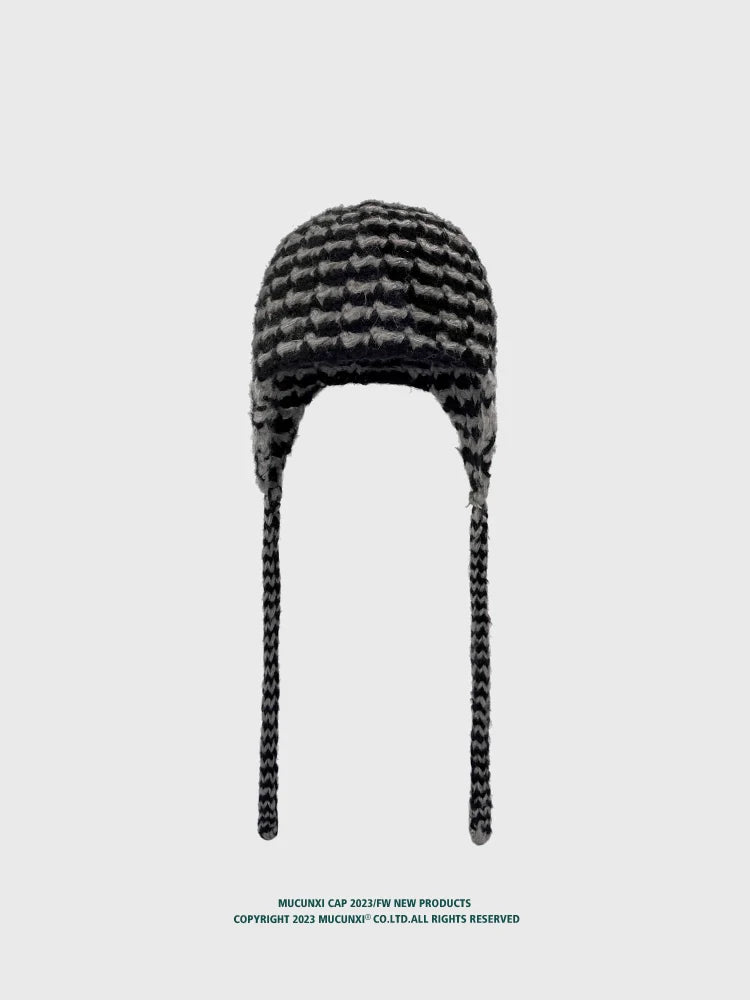 RETRO STRIPED WOOL HAT