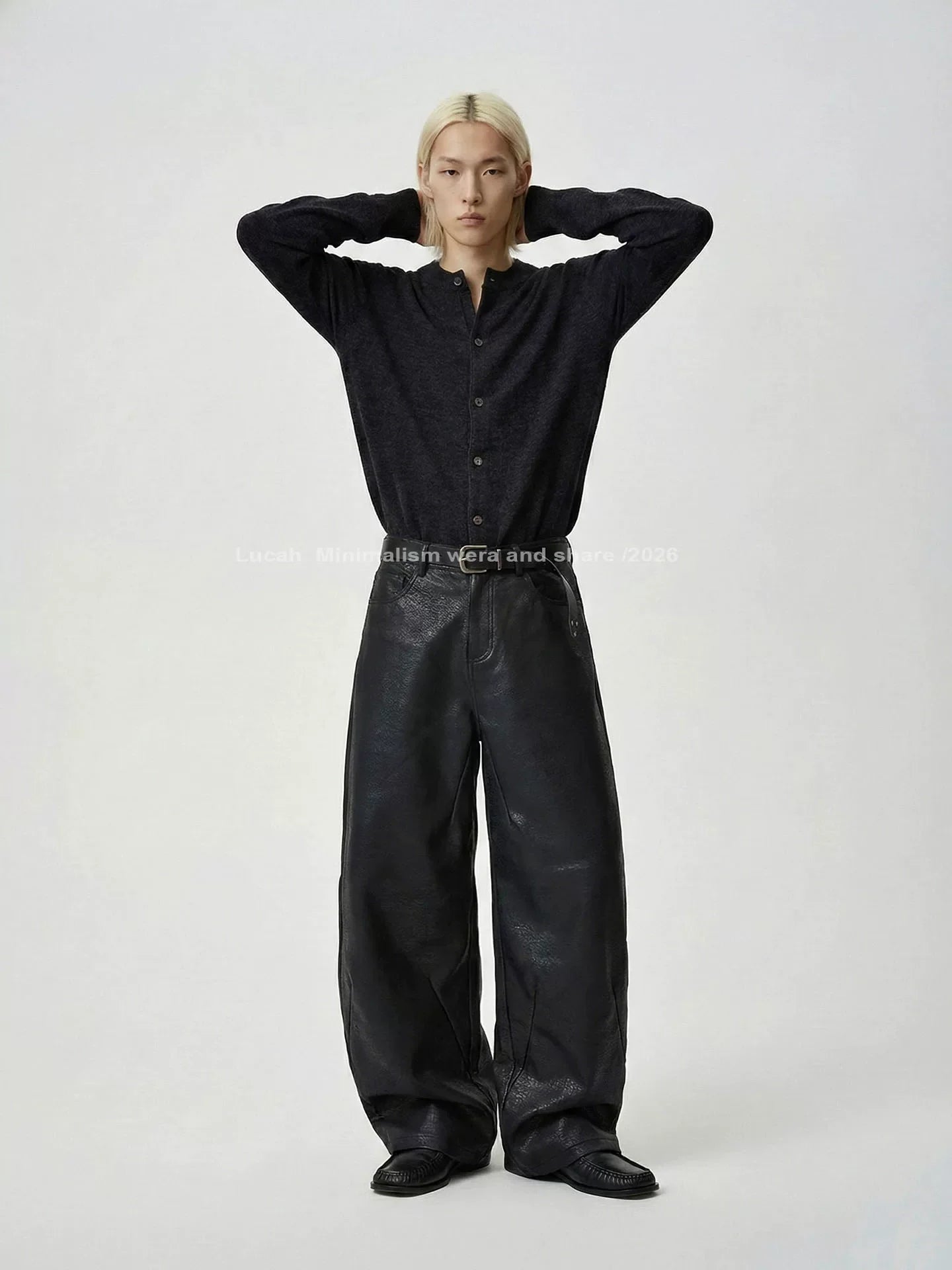 MINIMALIST LEATHER TROUSERS