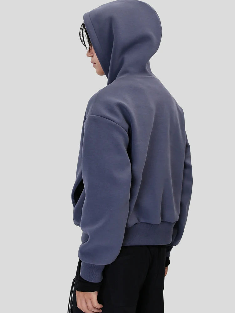 BLUE MIST BOXY HOODIE