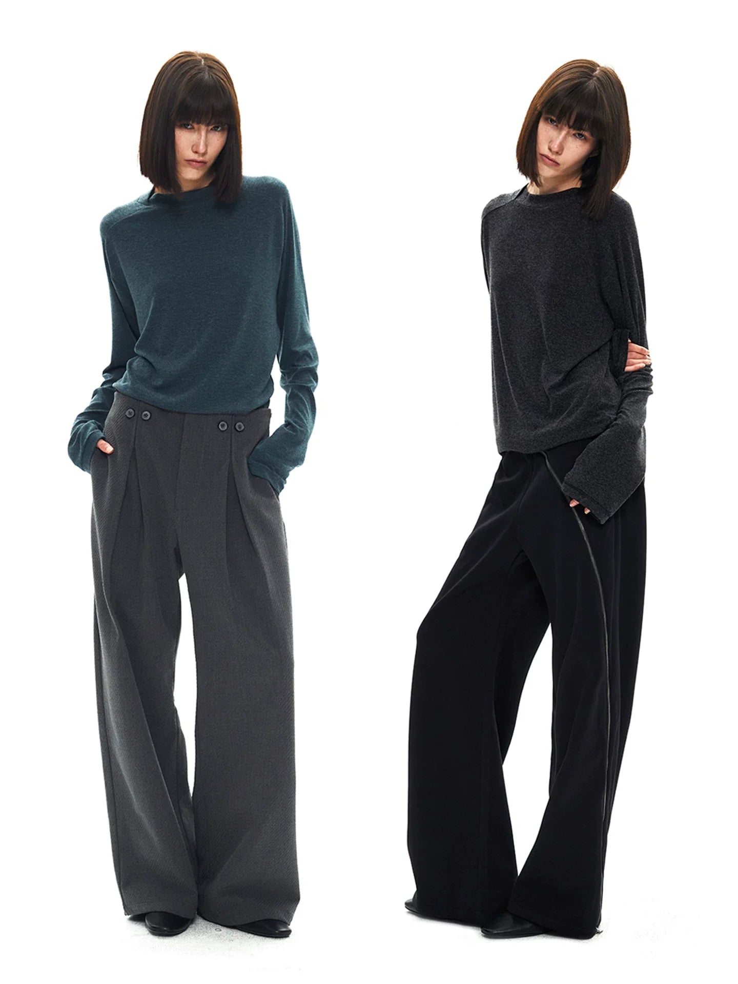 DECONSTRUCTED LONG SLEEVE TOP