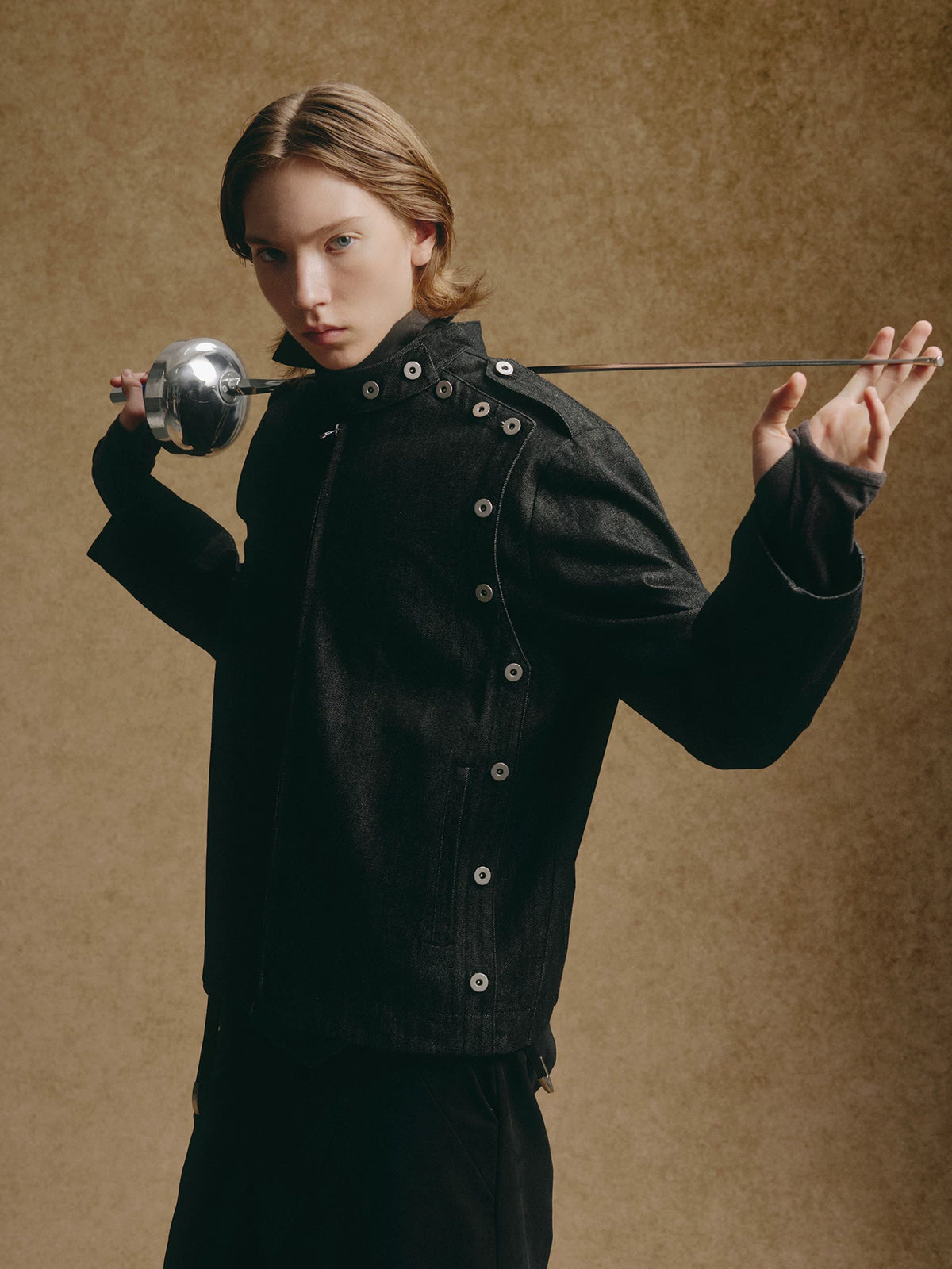 NICHE FENCING LEATHER JACKET