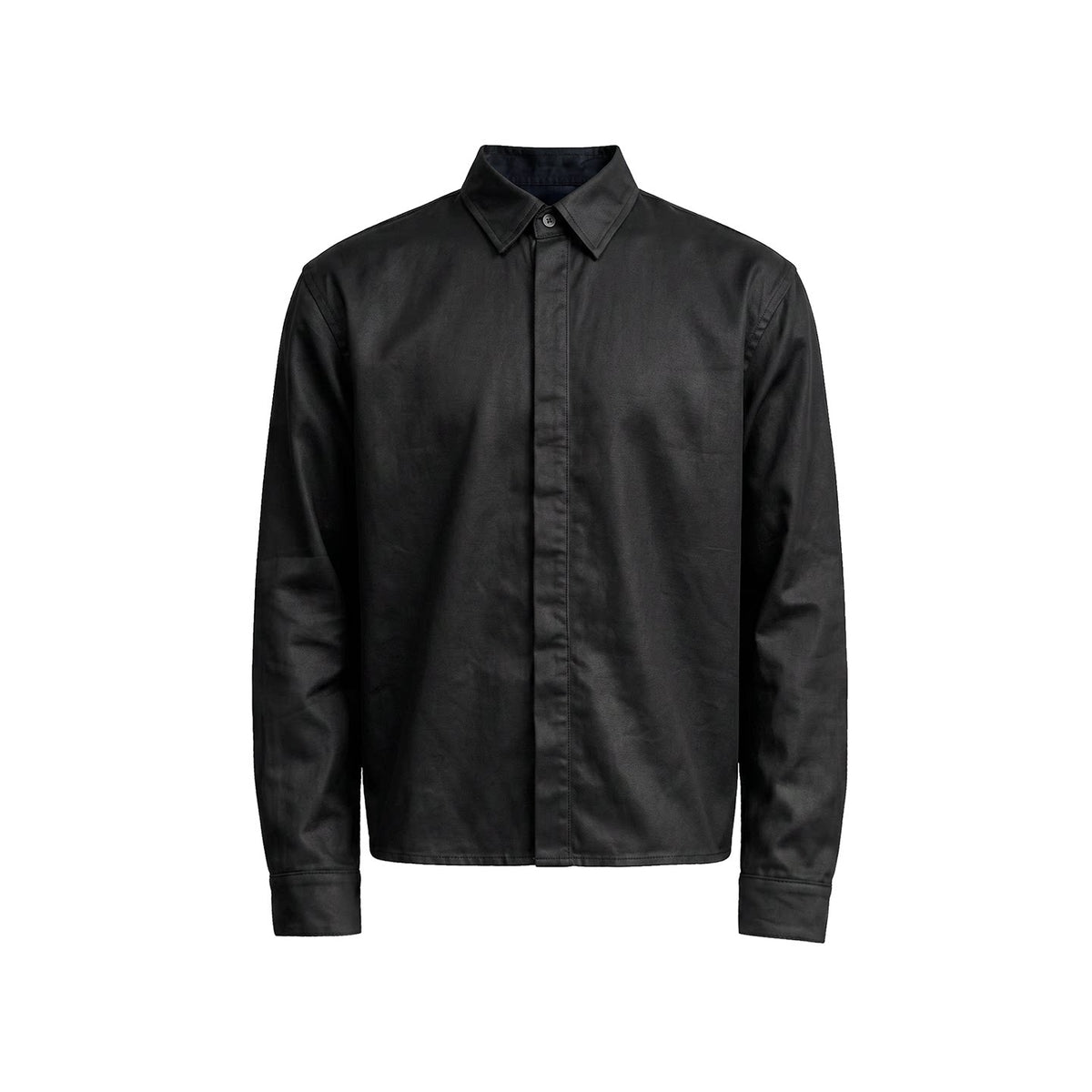 WAX-COATED COTTON SHIRT