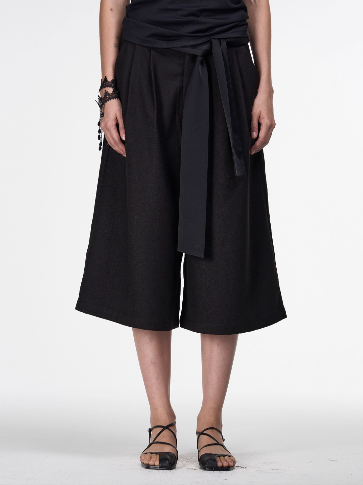 SATIN PLEAT CULOTTES