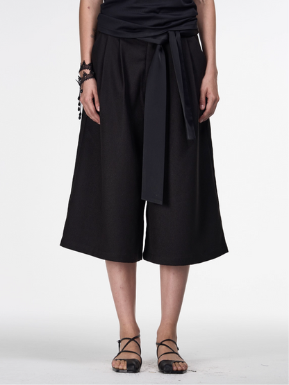SATIN PLEAT CULOTTES