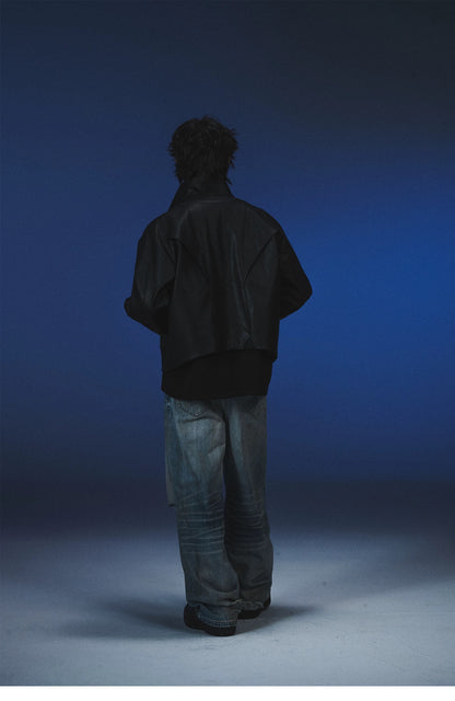 3D MACHETE LEATHER JACKET