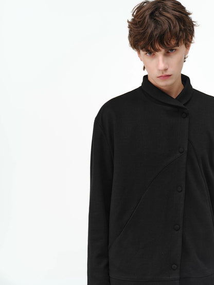 SILK WOOL CARDIGAN SHIRT