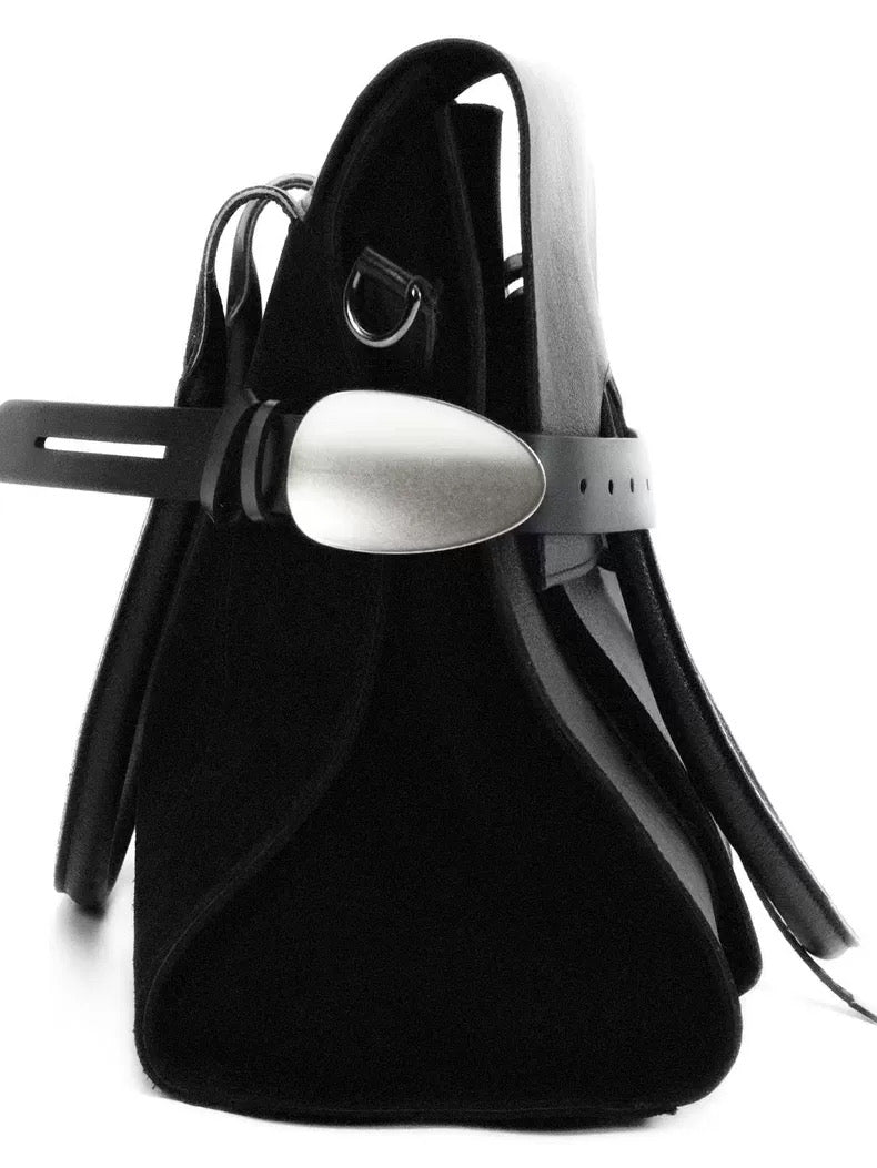 ANTIQUE SILVER ARC BUCKLE BELT