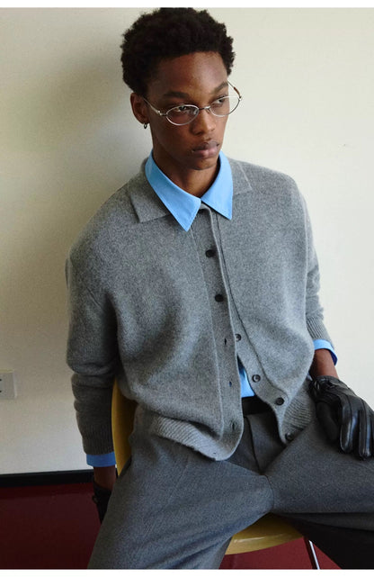 MERINO WOOL CASHMERE BLEND SWEATER