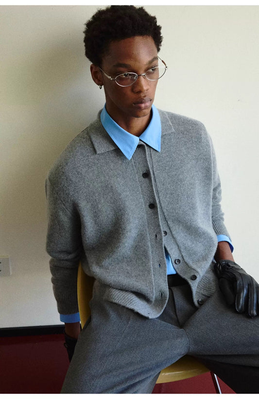 MERINO WOOL CASHMERE BLEND SWEATER