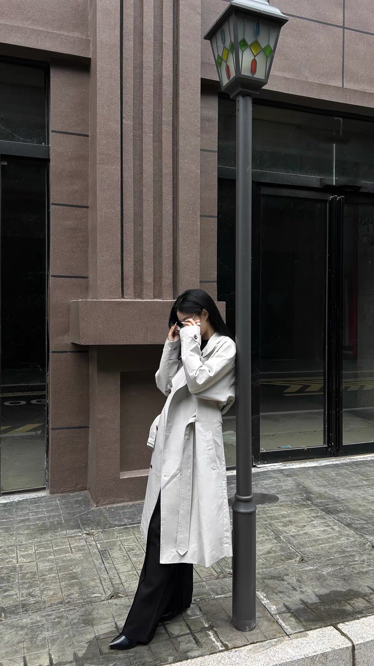 ADJUSTABLE BELT TRENCH COAT