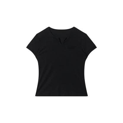 BASIC V-NECK TEE