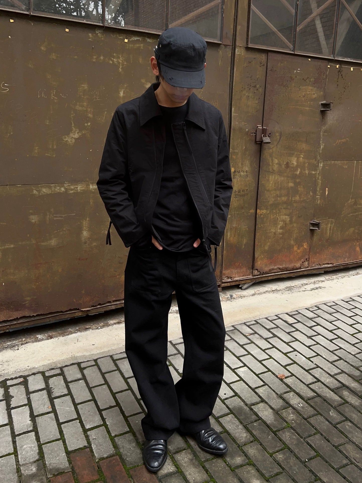 SLANT ZIP SHORT JACKET