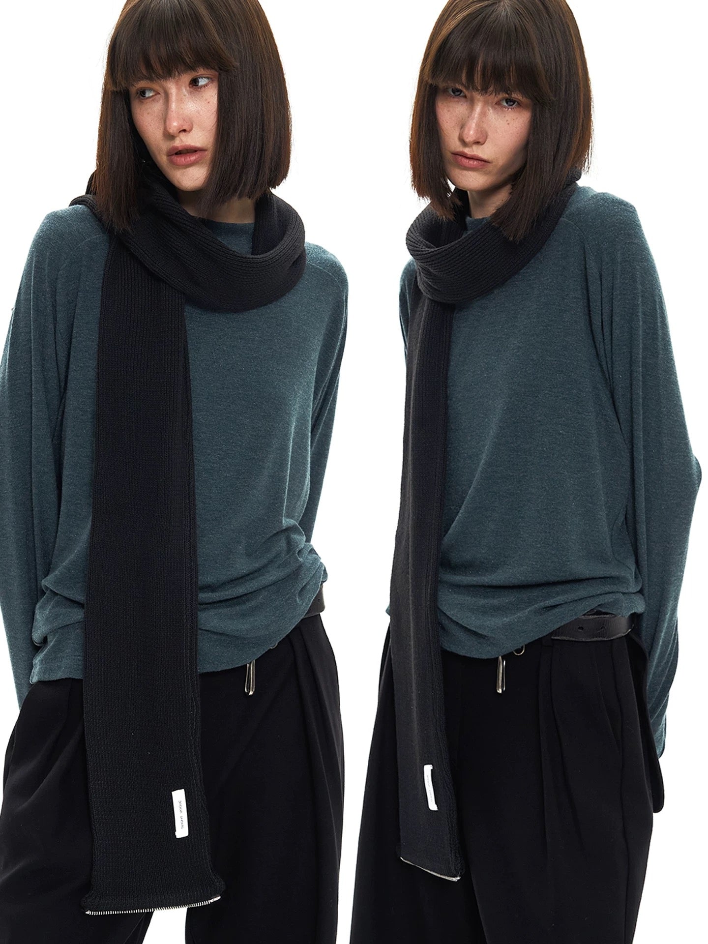 CHIC WOOL ZIPPER SCARF