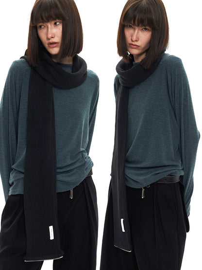 CHIC WOOL ZIPPER SCARF