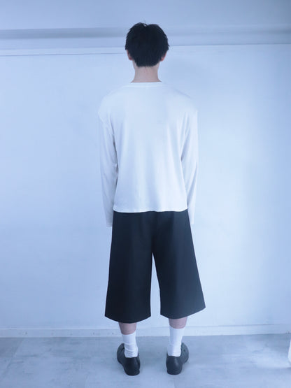 Cropped Wide Shorts